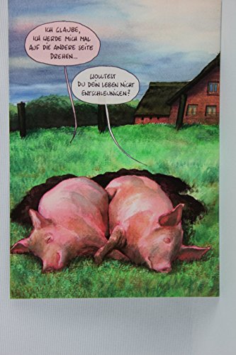 Postkarte A6 • 13634 ''Entschleunigung'' von Inkognito • Künstler: Marunde • Satire von Inkognito