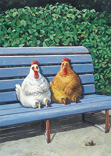 Postkarte A6 • 14740 ''Hühner'' von Inkognito • Künstler: Rudi Hurzlmeier • Fantastik von Inkognito