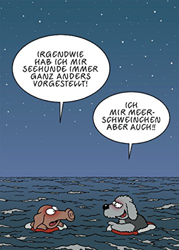 Inkognito Postkarte A6 • 19118 ''Meerschwein Künstler: Tetsche • Cartoons • Urlaub von Inkognito