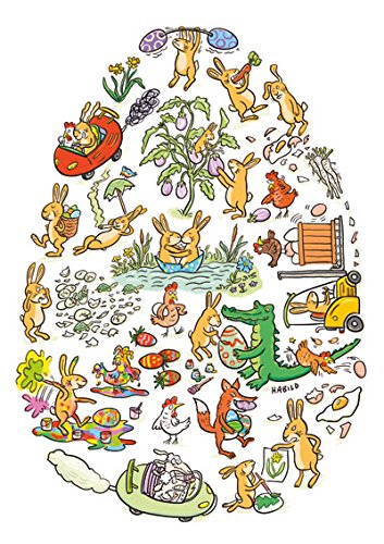 Inkognito Postkarte A6 • 22201 ''Wimmel-Ei Künstler: Teresa Habild • Ostern von Inkognito