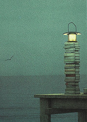 Postkarte A6 • 2858 ''Leuchtturm, möglicherweise'' von Inkognito • Künstler: Quint Buchholz • Fantastik von Inkognito