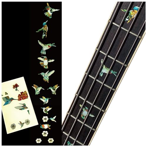 Bee Hummingbirds - Griffbrett Position Marker für Bass von Inlaystickers