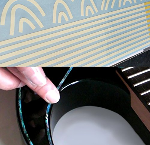 Bindung Aufkleber für Gitarren & Bass - 3mm - Crème von Inlaystickers