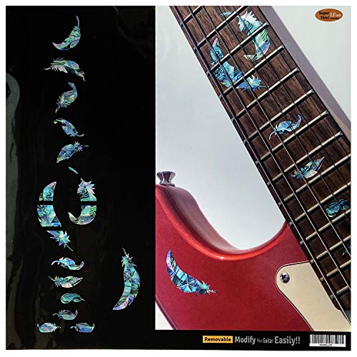 Flight Feathers - Inlay Sticker Griffbrett Position Marker für Gitarren - Abalone-Mix von Inlaystickers