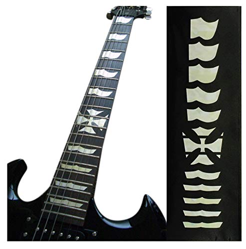 Griffbrett Marker Inlay Aufkleber Decals für Gitarre – Hetfield Iron Cross von Inlaystickers
