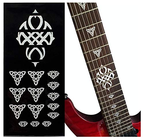 Inlay Sticker Griffbrett Position Marker für Gitarren – Celtic Triangle Knot – Metallisch von Inlaystickers