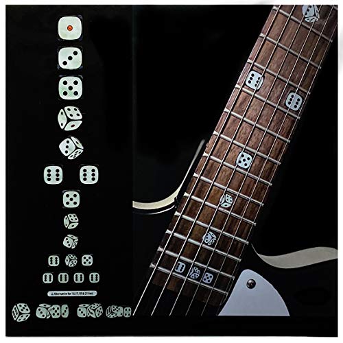 Inlay Sticker Griffbrett Position Marker für Gitarren - Rolling Dices von Inlaystickers