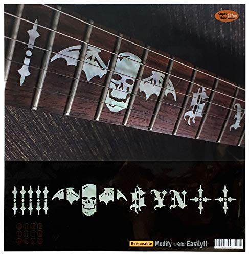 Inlay Sticker Griffbrett Position Marker für Gitarren - Synyster Gates “SYN” and Death Bats von Inlaystickers