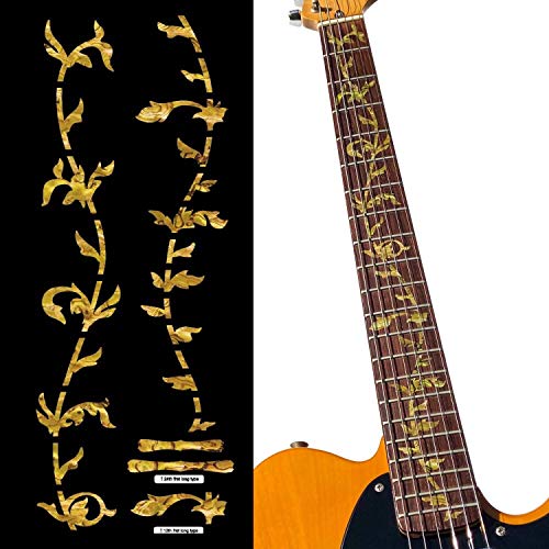 Inlay Sticker Griffbrett Position Marker für Gitarren - Tree of Life - Ocker, FT-050TG-OC von Inlaystickers