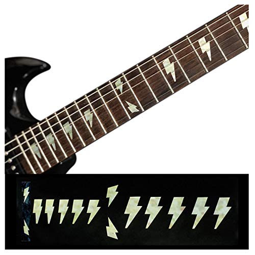Inlay Sticker Griffbrett Position Marker für Gitarren & Bass - AC/DC Lightning Bolt von Inlaystickers