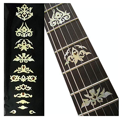 Inlay Sticker Griffbrett Position Marker für Gitarren & Bass – Garcia Deluxe – Weiß Perle von Inlaystickers
