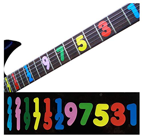 Inlay Sticker Griffbrett Position Marker für Gitarren & Bass – Jason Becker Numeral von Inlaystickers