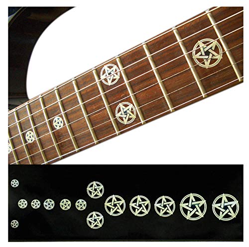 Inlay Sticker Griffbrett Position Marker für Gitarren & Bass Kevin Bond Pentagrams von Inlaystickers