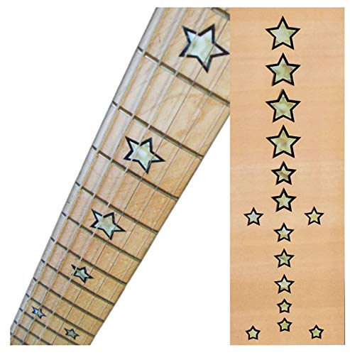 Inlay Sticker Griffbrett Position Marker für Gitarren & Bass – Sambora Stars von Inlaystickers