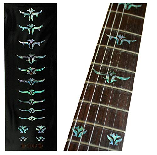 Inlay Sticker Griffbrett Position Marker für Gitarren & Bass Tailored Leaves Abalone Mix von Inlaystickers