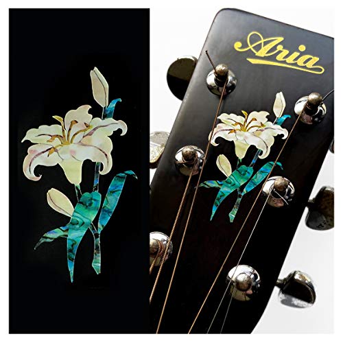 Inlay Sticker für Gitarre Kopfplatte - Lily von Inlaystickers