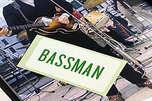 Inlay Sticker für Gitarre & Bass - Paul McCartney Bassman aus The Beatles Let It Be Film - Get Back Edition von Inlaystickers