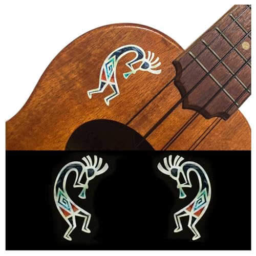 Inlay Stickers für Gitarren, Bass & Ukulelen - Kokopelli Hopi (L&R) von Inlaystickers