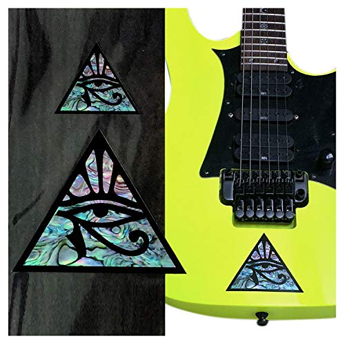 Inlay Stickers für Gitarren & Bass - Pyramid Eye (2 Stück) von Inlaystickers