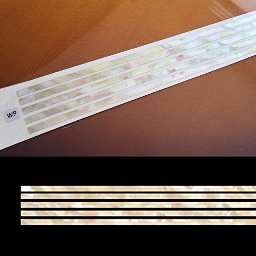 Inlay Stickers für Gitarren & Bass – Sticks 3mm - Alt Weiß Perle von Inlaystickers