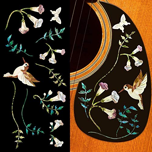 Inlaystickers Inlay Sticker für Gitarren und Bass - Assorted Hummingbird - Braun B-150AH-BR von Inlaystickers