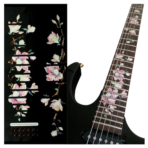 Inlaystickers Sticker Griffbrett Position Marker für Gitarren – Magnolia Flowers von Inlaystickers
