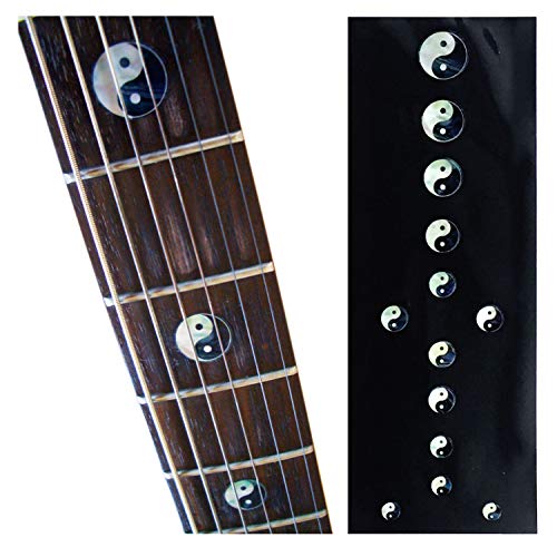 Inlaystickers Sticker Griffbrett Position Marker für Gitarren & Bass – Yin & Yang F-023YY von Inlaystickers