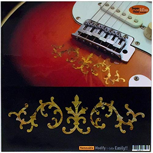 Inlaystickers Sticker für Gitarren & Bass SRV/Stevie Ray Vaughan Vine Ocker B-180SRV-OC von Inlaystickers