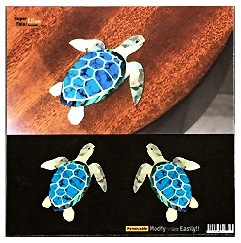 Inlaystickers Stickers für Ukulelen – Sea Turtles (L&R), UK-264ST-LR von Inlaystickers