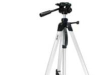 InLine Stativ für Digitalkameras und Videokameras, Aluminium, Höhe max. 1,30m, Silber, 130 cm, 860 g von Inline