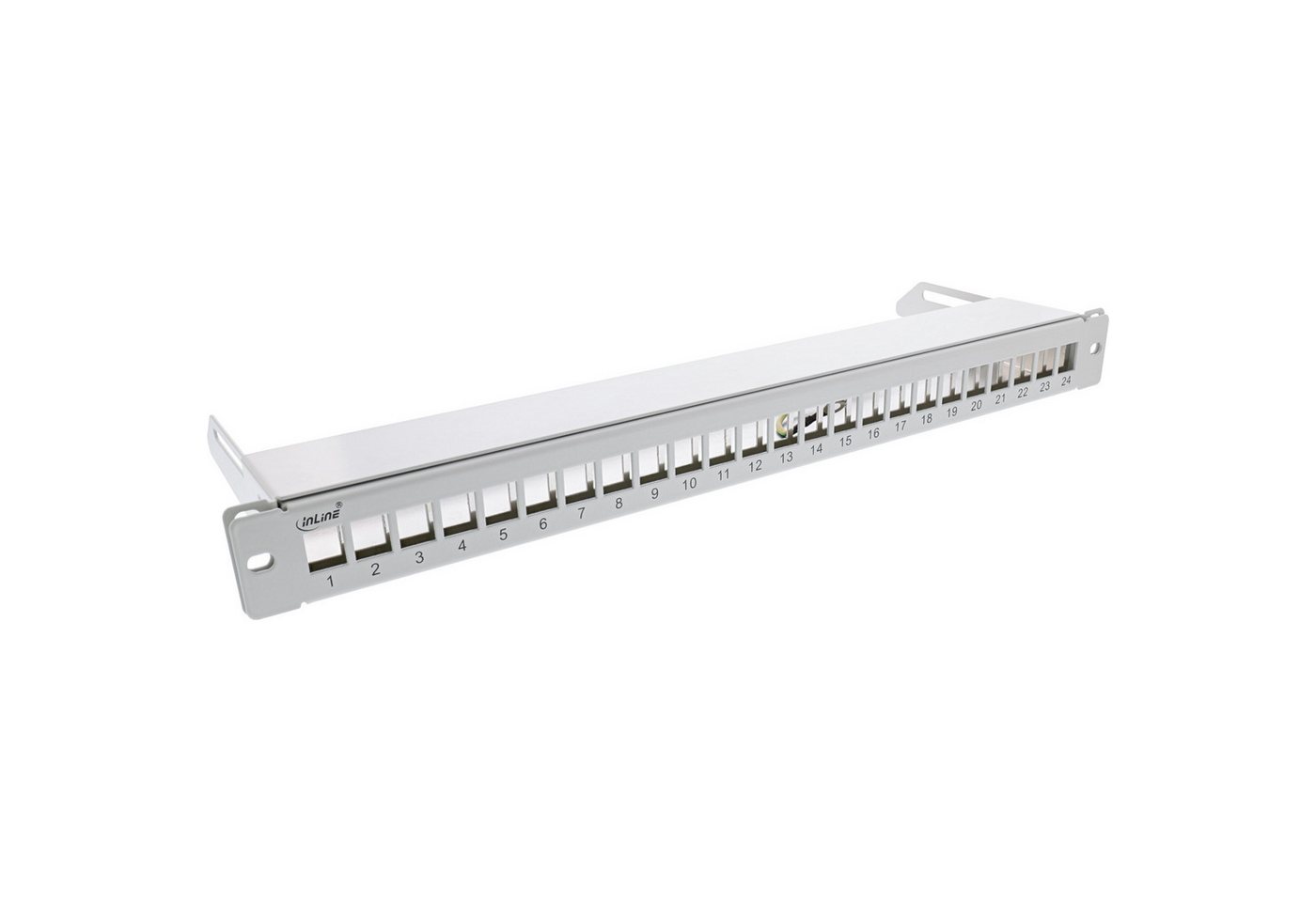 Inline 24-fach, Keystone Leerblech Patchpanel mit Auszug, 19", 1HE Netzwerk-Patch-Panel Inline 24-fach, Keystone Leerblech Patchpanel mit Auszug, 19", 1HE Netzwerk-Patch-Panel von Inline
