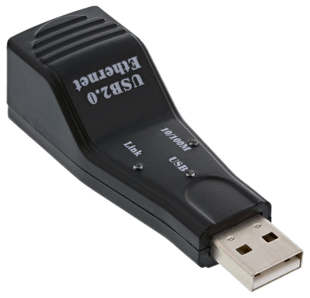 Inline InLine® 33380H USB 2.0 Netzwerkadapter, 10/100MBit Netzwerk-Patch-Panel von Inline