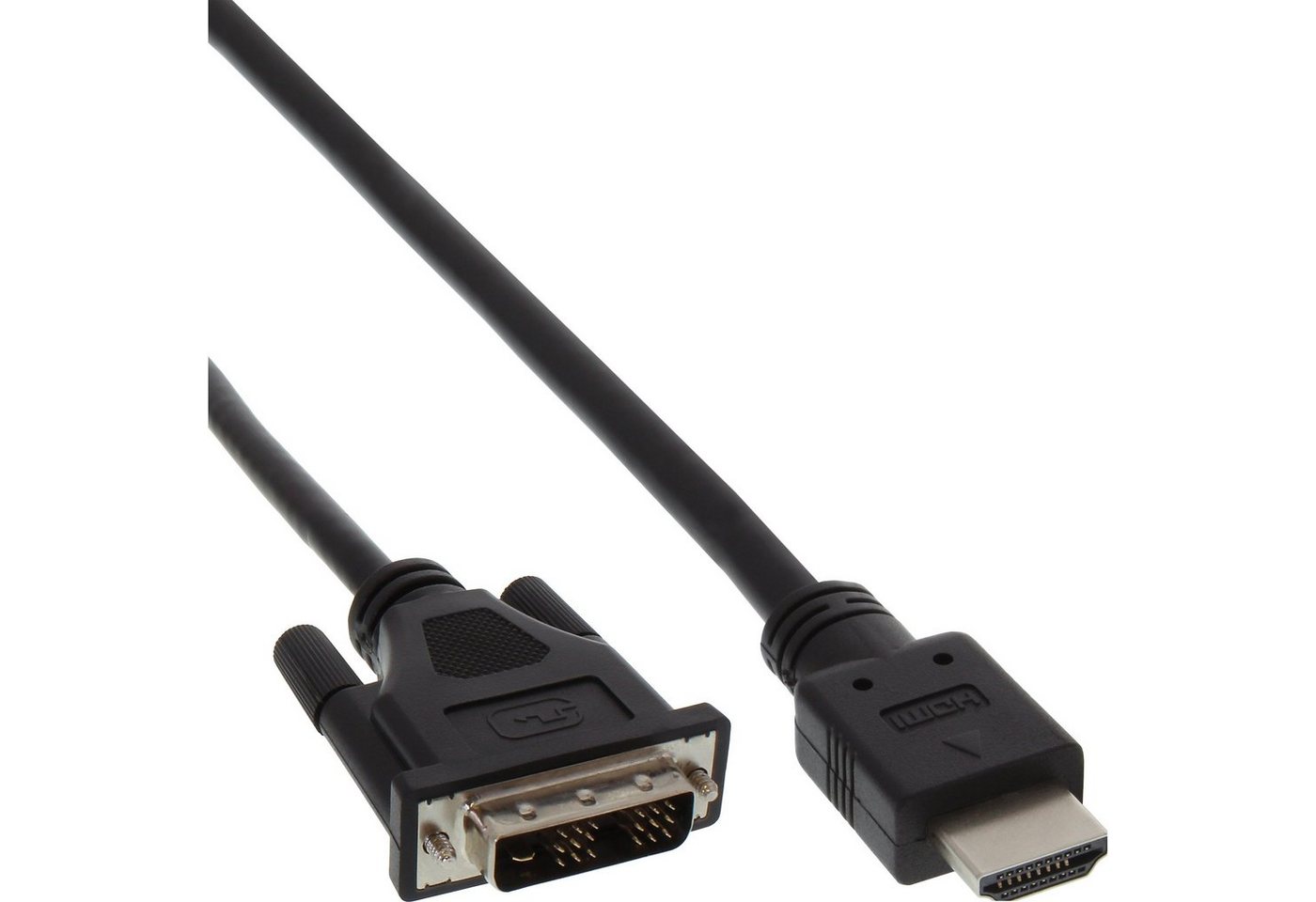 Inline InLine® HDMI-DVI Adapterkabel, HDMI Stecker auf DVI 18+1 Stecker, 0,3m HDMI-Kabel von Inline