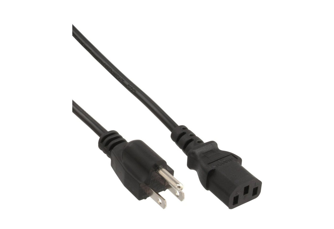 Inline InLine® Netzkabel, Netzstecker Japan auf Kaltgerätestecker C13, 3,0m Stromkabel von Inline