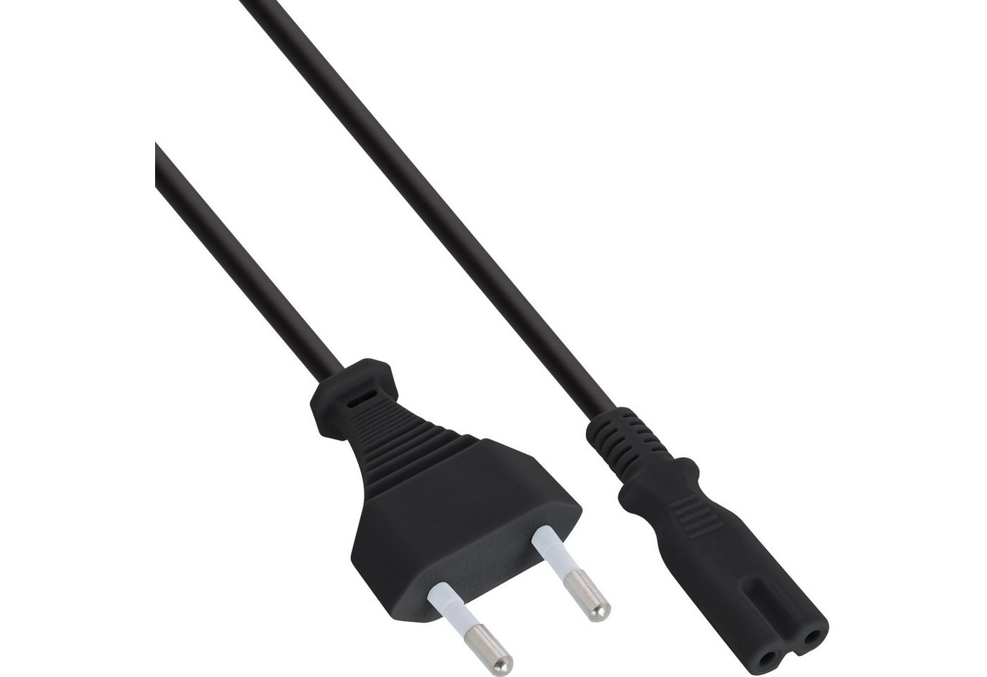 Inline InLine® Netzkabel, Netzstecker auf Euro 8 C7 Stecker, 5m Stromkabel von Inline