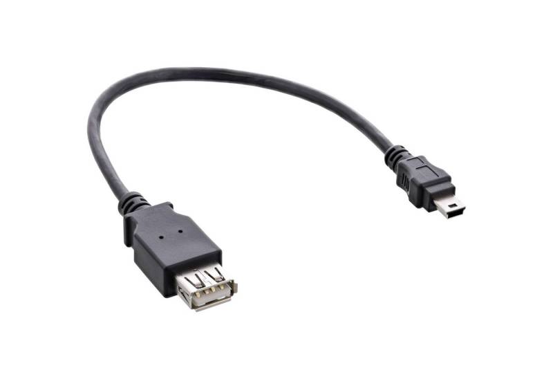Inline InLine® USB 2.0 Adapterkabel, Buchse A auf Mini-5-pol. Stecker, 0,2m USB-Adapter von Inline