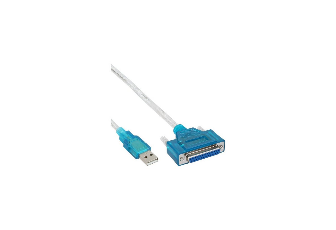 Inline InLine® USB zu 25pol parallel, Drucker-Adapterkabel, 1,8m USB-Adapter von Inline