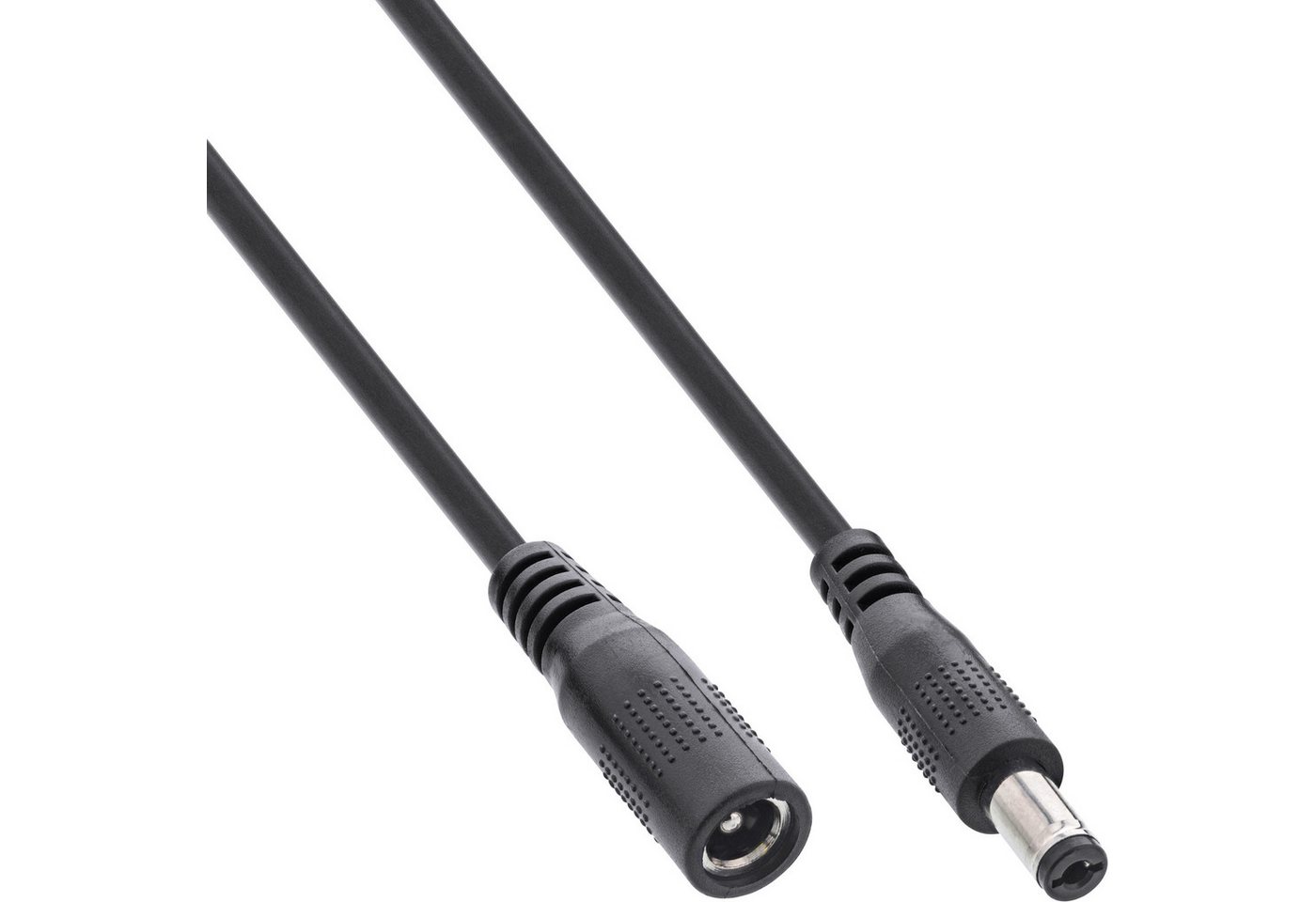 Inline InLine® Verlängerungskabel, DC Stecker 5,5x2,1mm, schwarz, 1m Stromkabel von Inline