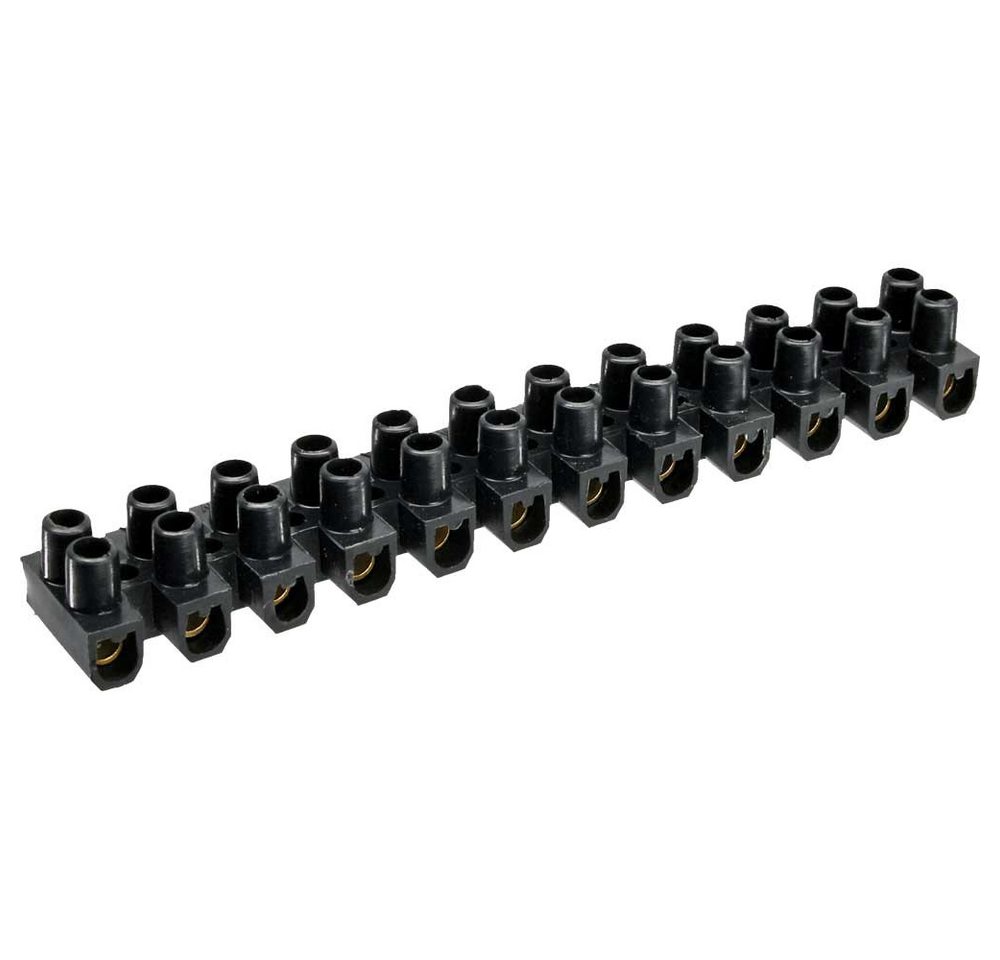 Inline Kabelbinder InLine® 44006B Lüsterklemme 6mm², 12er Reihe, schwarz, 10 Stück von Inline