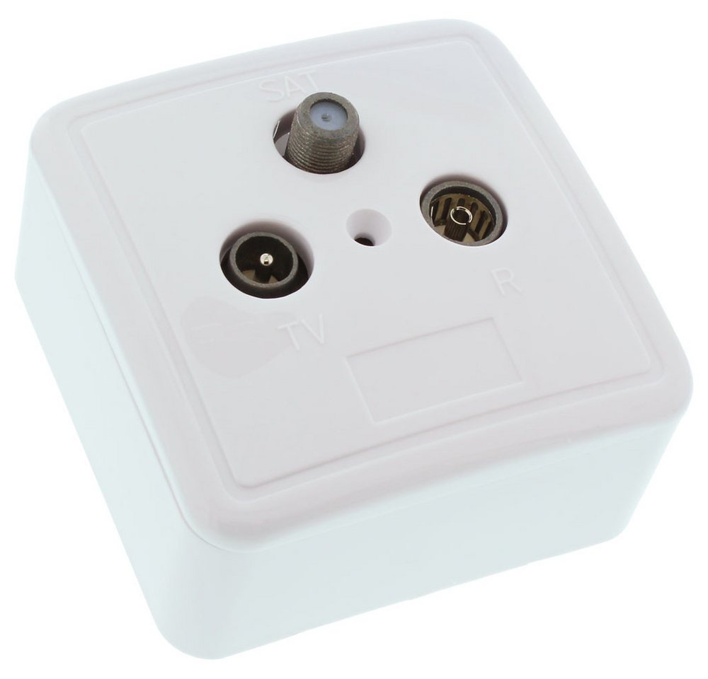 Inline Kabelbinder InLine® 69983 Antennensteckdose + SAT, geschirmt, AP/UP - Set von Inline