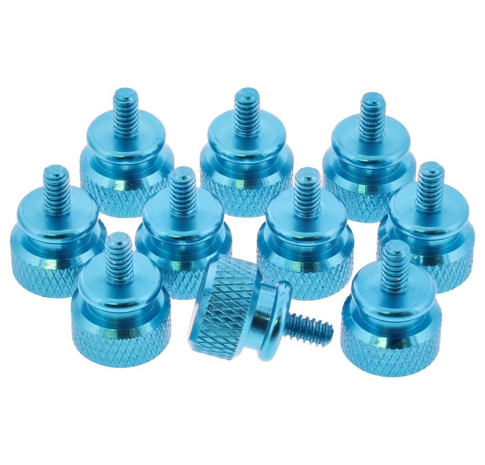 Inline Kabelbinder InLine® 77770B Rändelschrauben (blau) für Gehäuse, 12mm, 10er Pack von Inline