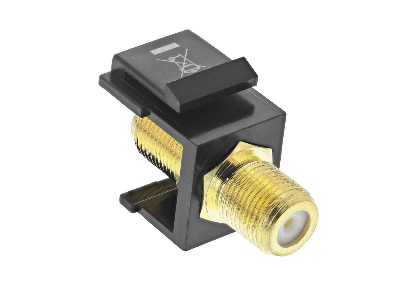 Inline Kabelbinder Keystone Einbauadapter Verbindungskupplung für Sat-Kabel 2x F-Buchsen Inline Kabelbinder Keystone Einbauadapter Verbindungskupplung für Sat-Kabel 2x F-Buchsen von Inline