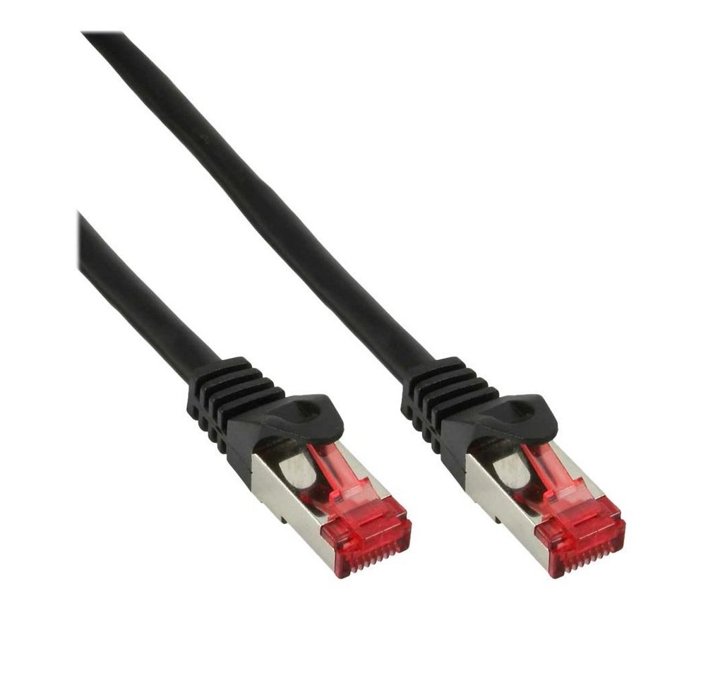 Inline Patchkabel schwarz 0,5m LAN-Kabel von Inline