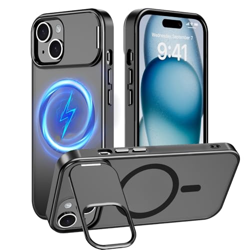 Innaght Schutzhülle für iPhone 15 Plus, magnetisch, mit Ständer, kompatibel mit MagSafe, robuste, robuste Schutzhülle mit Ständer, integrierter unsichtbarer Ständer, Schwarz Innaght Schutzhülle für iPhone 15 Plus, magnetisch, mit Ständer, kompatibel mit MagSafe, robuste, robuste Schutzhülle mit Ständer, integrierter unsichtbarer Ständer, Schwarz von Innaght