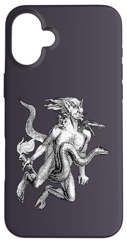 Dreiköpfiger Mann, Schlange und Katze Wörternaire Infernal Art Hülle für iPhone 16 Plus von Inner Devils Gifts And Inner Demons Tees taiche