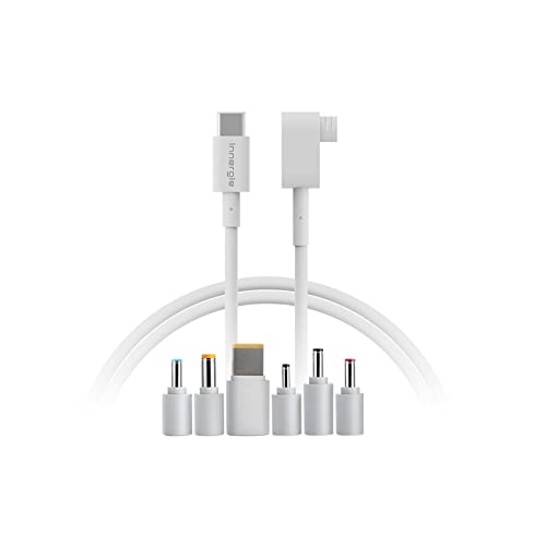 Innergie 1,5M C-T USB C auf Tip (Stecker) Kabel mit 6 Laptop-Steckern 19.5V±0.5V meisten Notebook kompatibel Acer ASUS Dell HP und vielen weiteren PC Notebook von Innergie