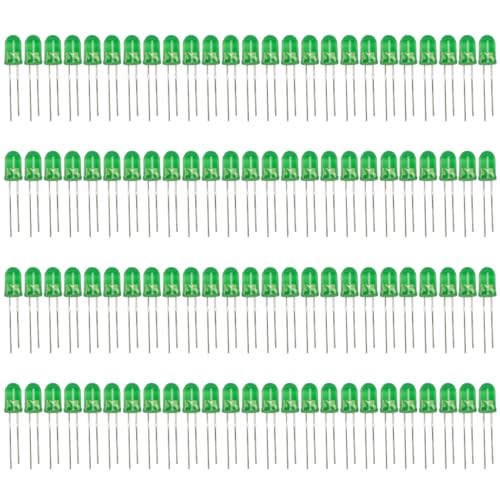 Innfeeltech 100pcs 5mm grüne LED Dioden Lichter DC 1.9V~2.1V 20mA 5mm Elektronik Emittierende Komponenten Leuchtdioden LEDs Birne von Innfeeltech