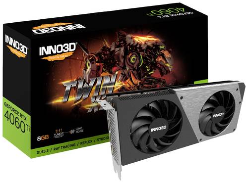 Inno 3D Grafikkarte Nvidia GeForce RTX 4060 Ti 8GB GDDR6-RAM PCIe, HDMI®, DisplayPort von Inno 3D