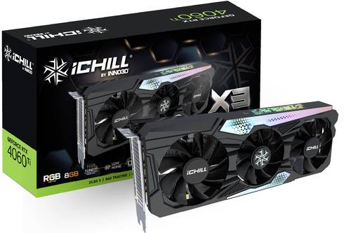 Inno 3D Grafikkarte Nvidia GeForce RTX 4060 Ti ICHILL X3 8GB GDDR6-RAM PCIe x8 HDMI®, DisplayPort N von Inno 3D