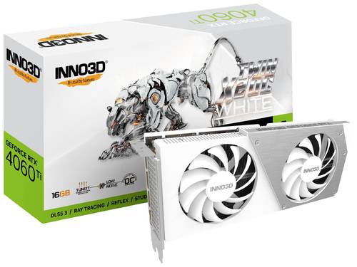 Inno 3D Grafikkarte Nvidia GeForce RTX 4060 Ti Twin X2 16GB GDDR6-RAM PCIe x16 PCIe, HDMI®, Display von Inno 3D